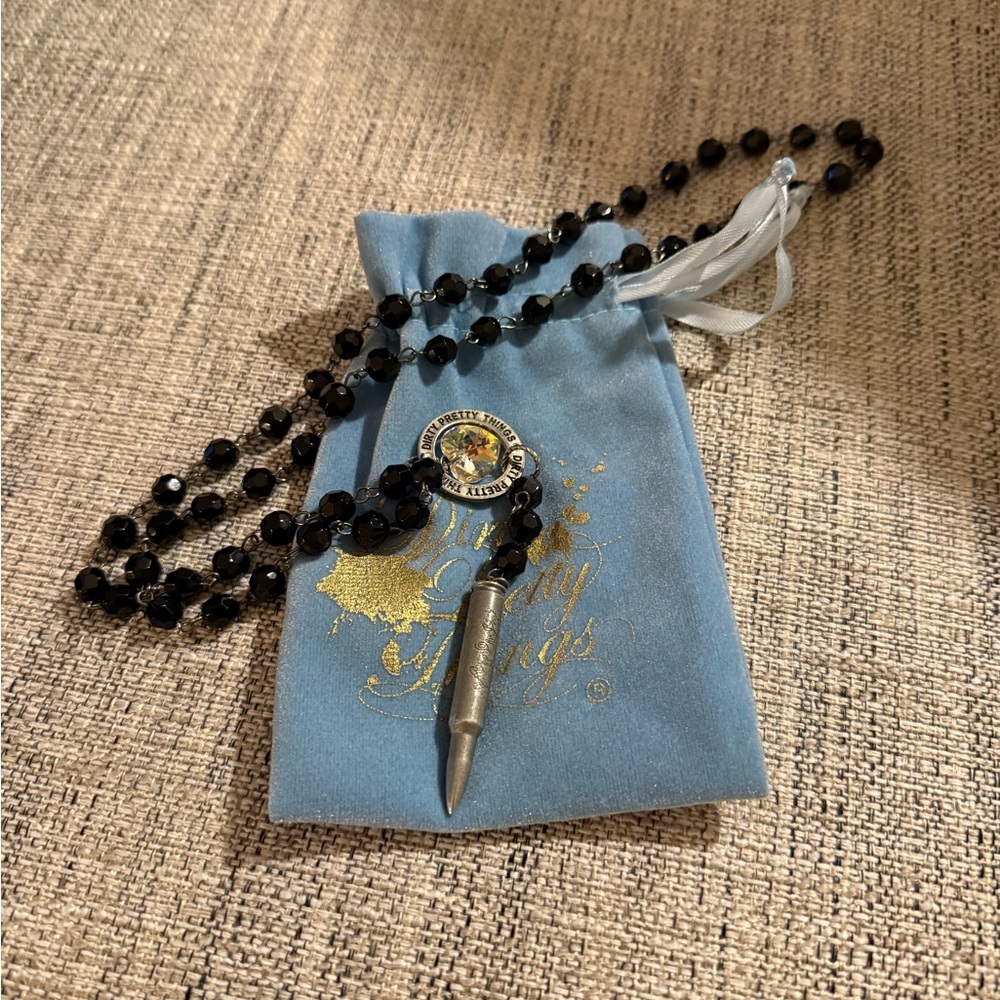 Dirty Pretty Things Black Beaded Necklace